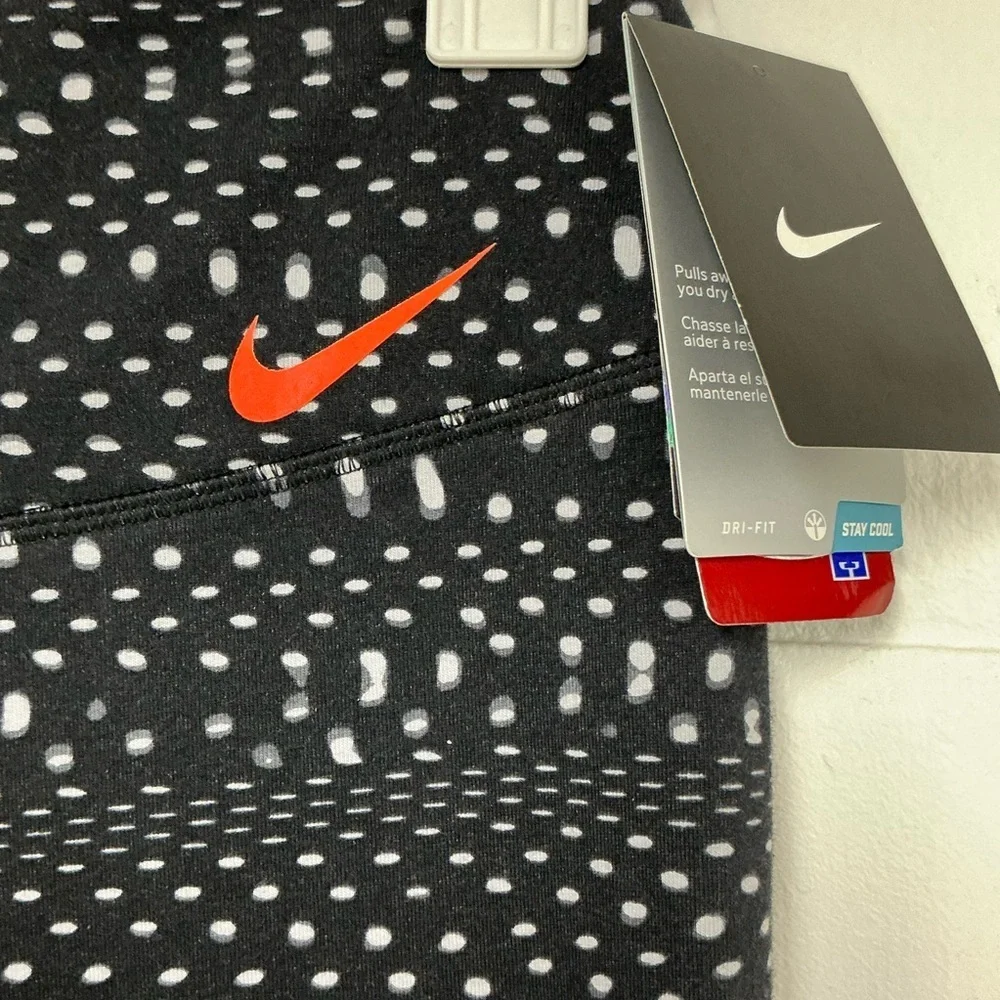 Nike‎ Black and Orange Jeggings with Elastic Waistband - Picture 3 of 6